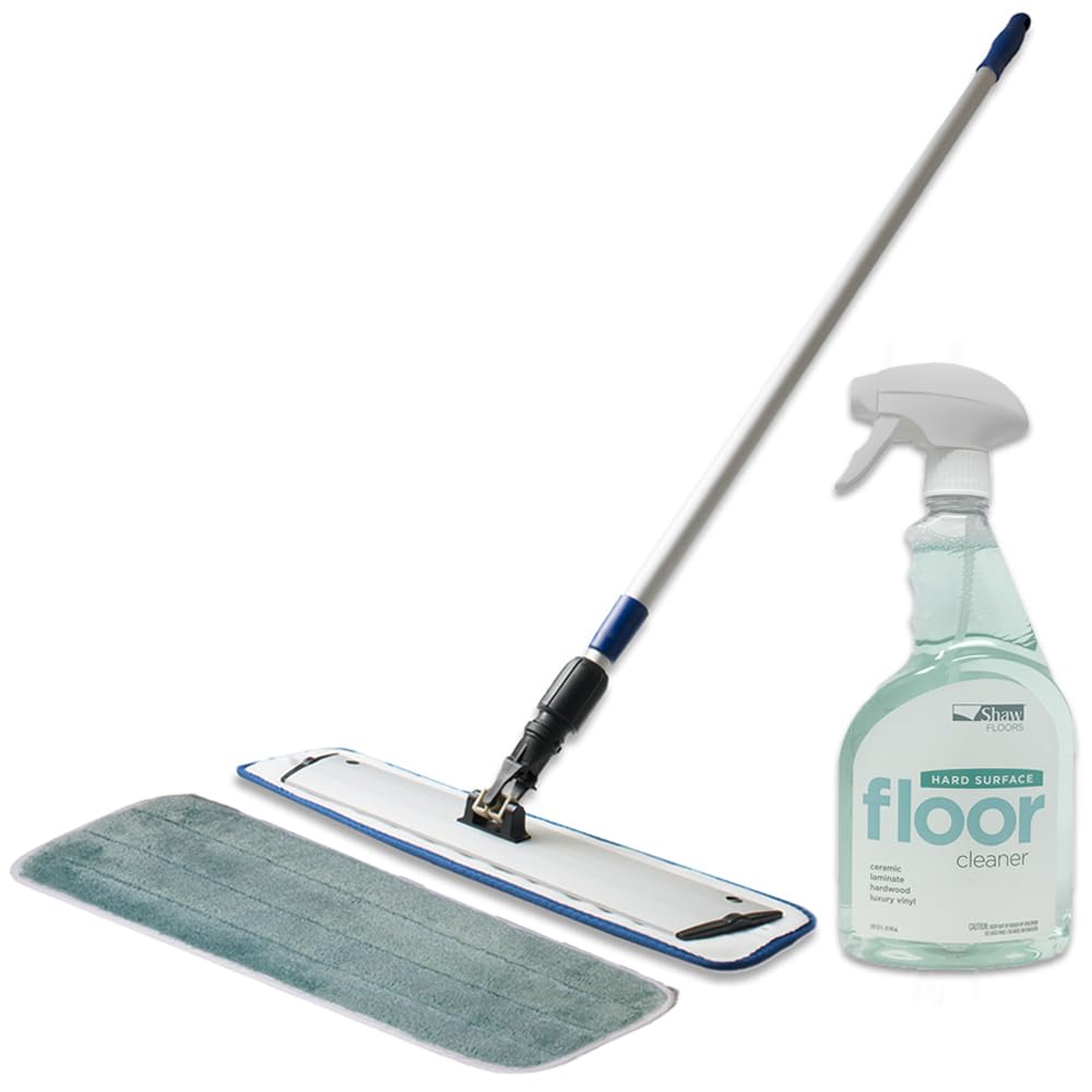 Shaw Floors Vibrante - Productos de Limpieza, Juego de limpieza de madera dura y laminado con limpiador + almohadillas 1 húmedo y 1 seco