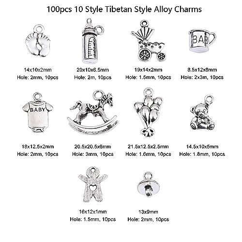 Breloques tibétaines pour création de bijoux uniques 100pcs