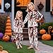 Halloween Pjs Family Set Im Fine Bloody Sweatshirt Holiday Pumpkin Face Horror Print Tee Cute Long Sleeve Shirts Funny Blood Splatter 2 Piece Sets Spooky Family Halloween Costumes