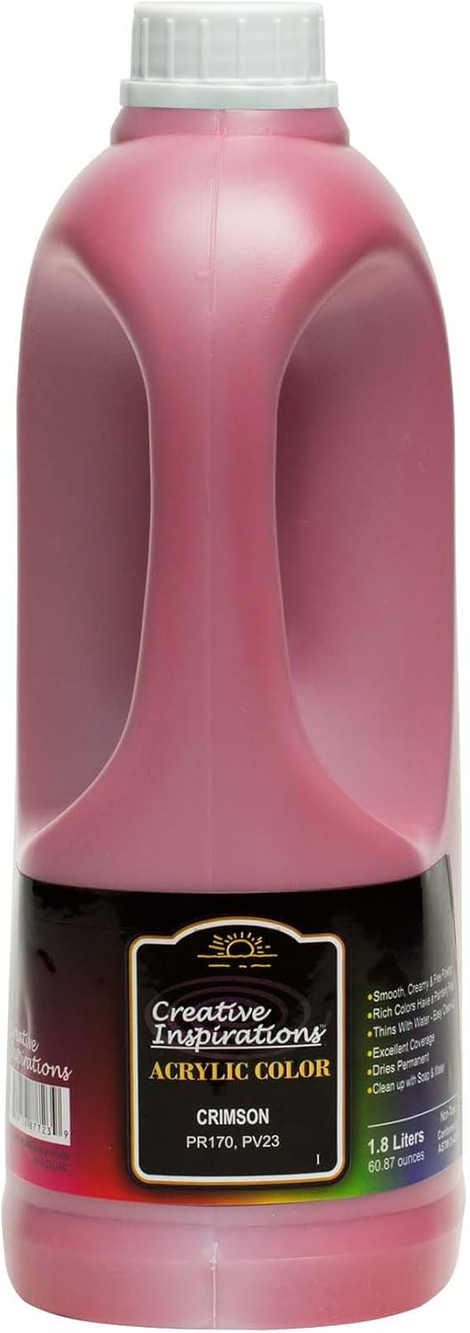 Crimson acrylic paint 1.8 L by Creative Inspirations