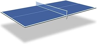 Foldable Ping Pong Table Top for Billiard Table, 6FT/7FT/8FT/9FT Table Tennis Table Topper for Pool Table, Indoor Outdoor Portable Table Tennis Conversion Top w/Net & Foam Padding