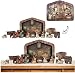 Pipihome Drewniane puzzle Jezus, statuetka, szopka, puzzle, zabawka, ornament, rzemiosło, dla dorosłych i dzieci oraz blat szafki domowej