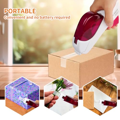 Eagle dispensador automático de fita, pistola de fita, design portátil único, 1 rolo grátis de fitas