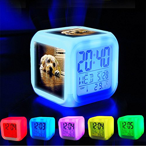 Despertador 7u00a0LED color cambiante la cámara de reloj con de datos y el gráfico de la temperatura (color Changable) Personnalisez el motif-391.Sparky encuentro prisma sobre vimeo