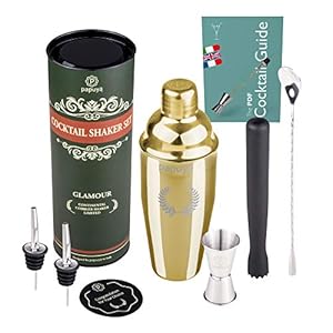 Cocktail Shaker Set Barman Professional 750 ml roestvrij staal complete set accessoires boek voor cocktails Martini Gin…