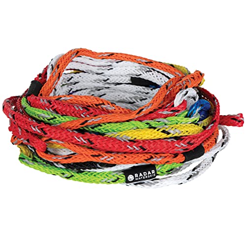 Radar Vapor Knotless 9-Section Mainline Waterski Rope, Tournament Colors