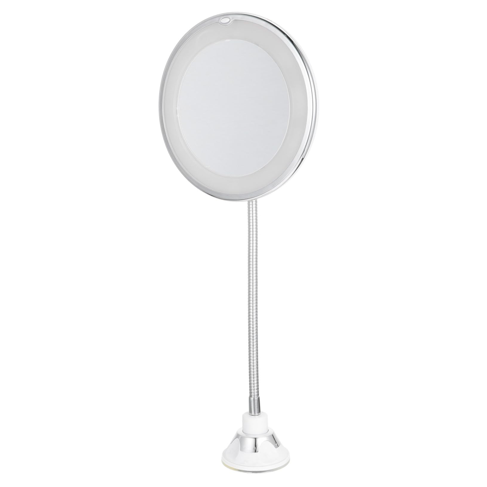 Miroir grossissant LED 10x à ventouse de 7 pouces pour maquillage précis