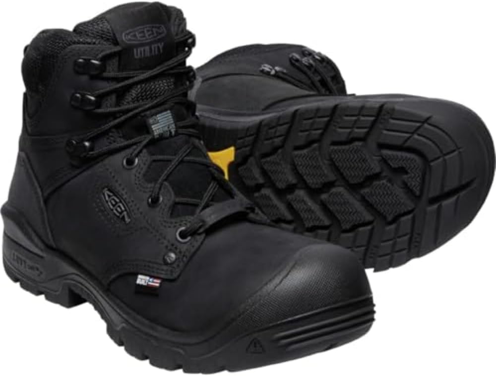 KEEN Utility mens Independence 6" Leather Waterproof Composite Toe Work Boots - Image 6