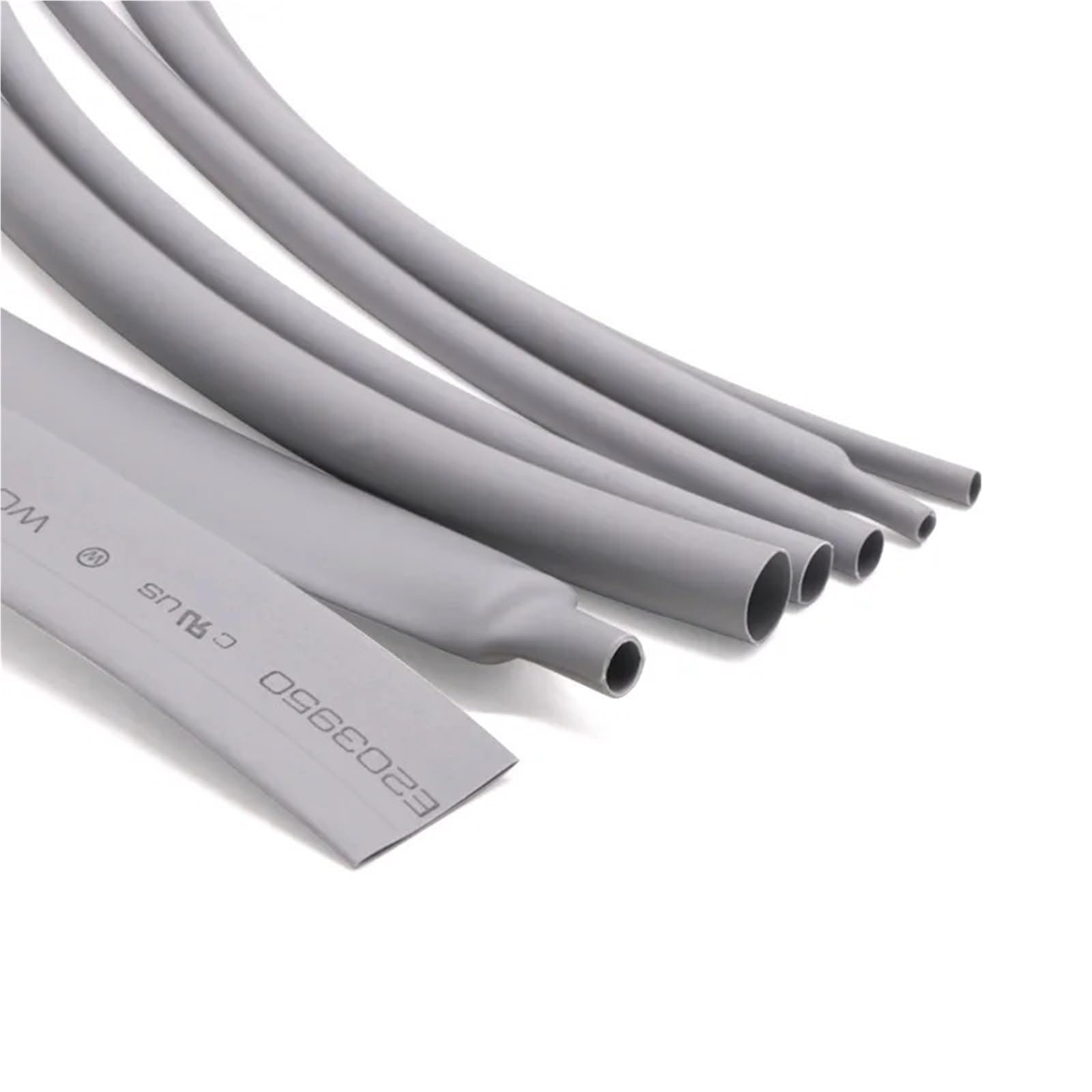Taomenjs Grey 1 Meter Gray Heat Shrink Tubing, Dia 1Mm-50Mm Electrical Insulation Sleeve 2:1 Ratio For Repairs And Wire Connectors(2Mm X 1Meter)