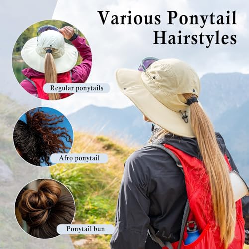 Sombrero para mujer con protección UV y ala ancha plegable miniatura 2