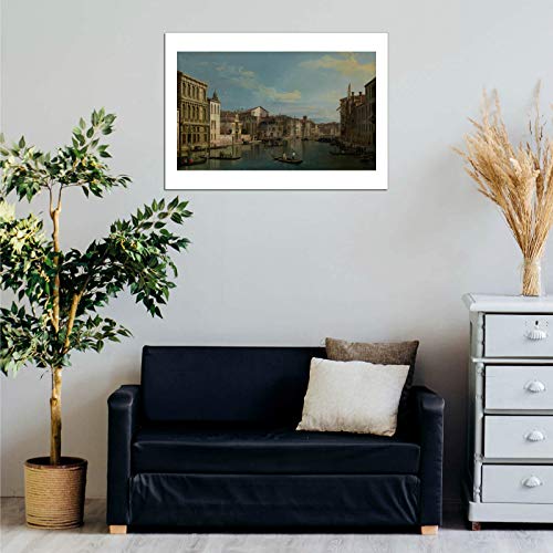 Impression d'art encadrée Canaletto du Grand Canal de Venise avec finition mat premium - 2