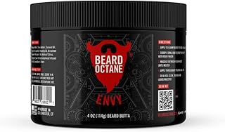 Beard Octane Beard Butter for Men – Envy (Cologne: Citrus, Bergamot, Vanilla) – Softens & Conditions Beards With Shea – 4oz