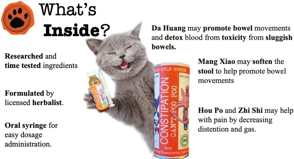 Can't Poo Poo Natural Constipation Relief Food Topper for Cats and Dogs - 2 fl oz