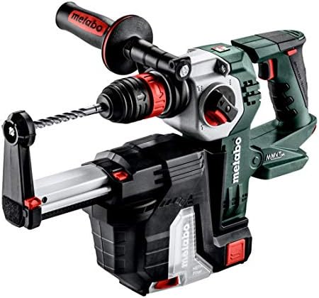 Metabo - 18V 1" Sds-Plus Brushless Rotary Hammer Bare W/Hepa Vacuum Attachment (600211900 18 LTX BL 24 Quick Bare + Isa 18 LTX), Rotary Hammers