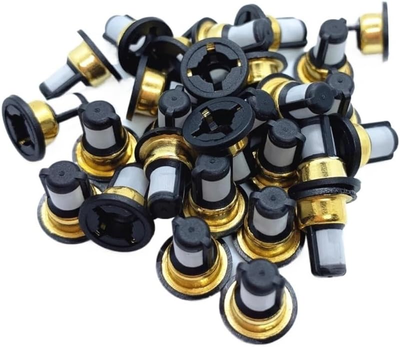 200pcs Filter 11.2 * 7 * 4.5mm Compatible for NISSAN Fuel Injector Repair Parts Rebiuld Kits AY-F1016