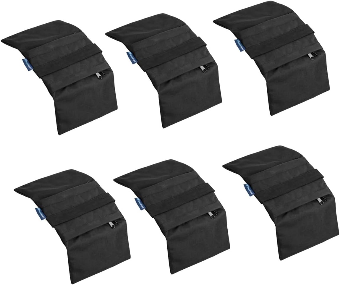 Flashpoint Six Empty Saddle Sandbag, Water-Resistant Cordura Nylon - 15 lb Capacity (Black)