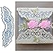 Lace Flower Metal Die Cuts,Wedding Invitation Flower Border Edge Cutting Dies Cut Stencils for DIY Scrapbooking Photo Decorative Embossing Paper Dies for Card Making