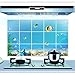 ORDERIN Wall Decal Mural Hot Sale Underwater World Oil-proof Removable Wall Stickers Wall Art for Kitchen Decor