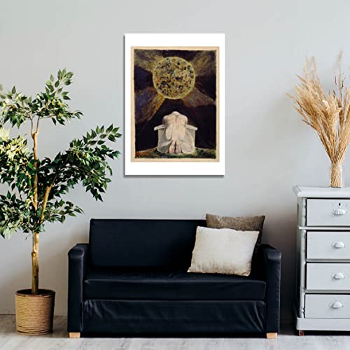 William Blake Sconfitta affiche encadrée salon tableau noir