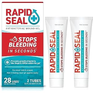 Wound Gel (2 Tubes) | Stops Bleeding in Seconds, Ideal for Cuts, Scrapes and Razor Nicks…