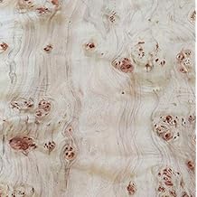 Handmade Poplar Burl Wood Veneer Restoration Sheet Natural Wooden DIY MaterialOverall Size30x200CM;Thickness0.25mmFlat Cut