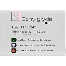 Natural 12  x 24  x 3/4  HDPE    PVC DIY +-1/8