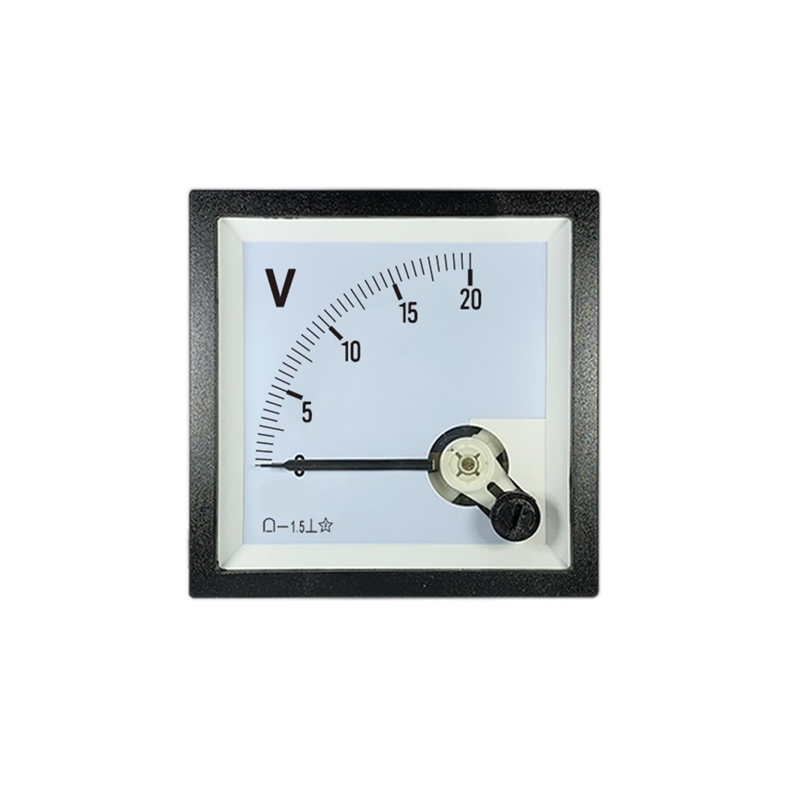 DEBLAN Voltímetro de CC CP72, medidor de Panel con Puntero de CC de 20 V para medición y monitoreo de Voltaje precisos