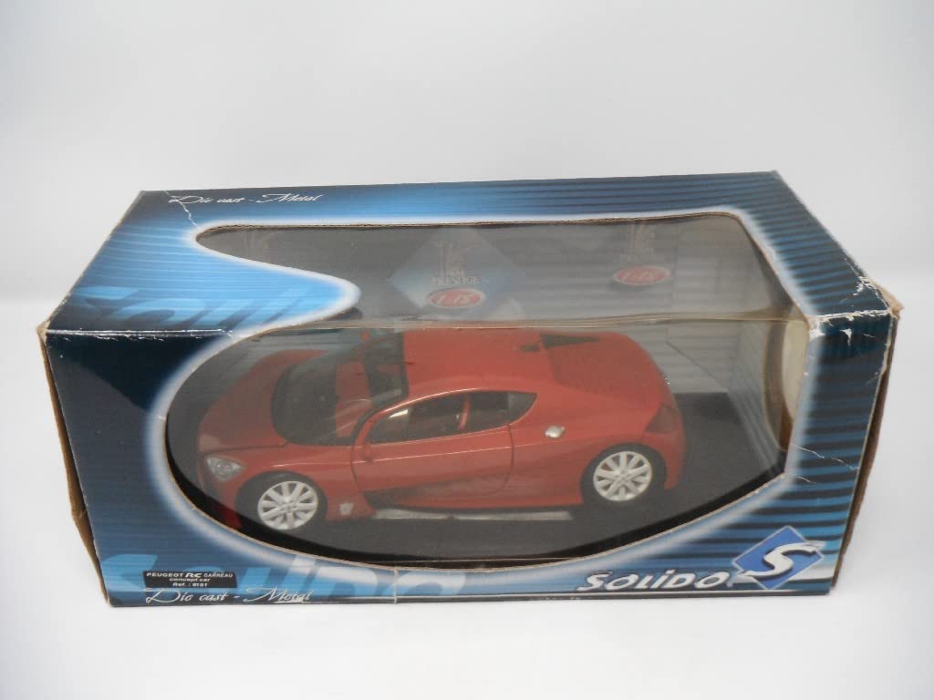 Solido Peugeot RC Concept Car - 1/18 - Rouge (Modèle De Collection, Neuf)