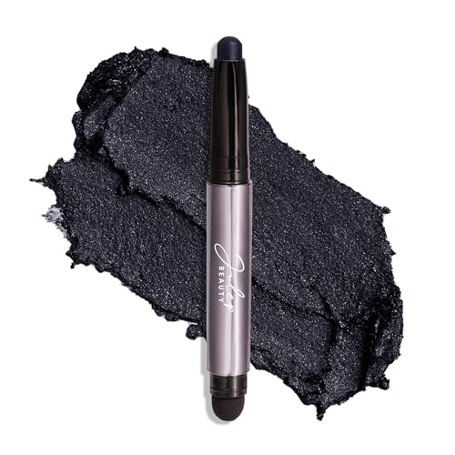Julep Eyeshadow 101 Cream-to-Powder Waterproof Shadow Stick – Midnight Blue Shimmer – Long-Lasting, Crease-Proof, Dark Blue Shimmer Cream Eyeshadow with Built-in Smudger