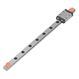Yosoo Health Gear Mini Linear Rail MGN9C Linear Rail MGN9C Linear Rail Carriage Block for 3D Printer and CNC Machine, Linear Motion Rail Sturdy Smooth Bearing Steel (200mm)