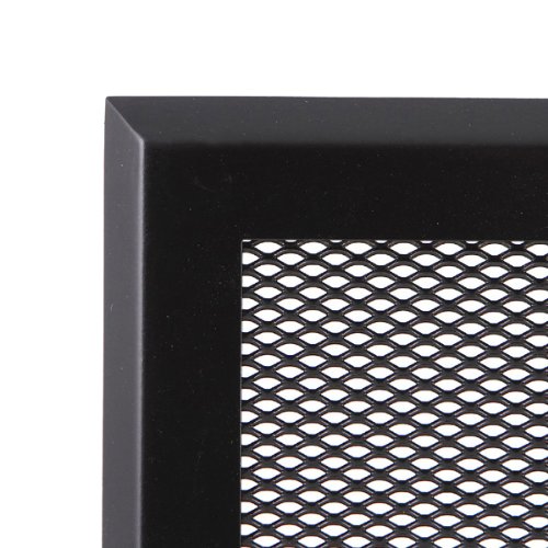 Griglia di ventilazione camino Griglia Griglia ad aria calda 16 x 16 cm NERO M. Persiana