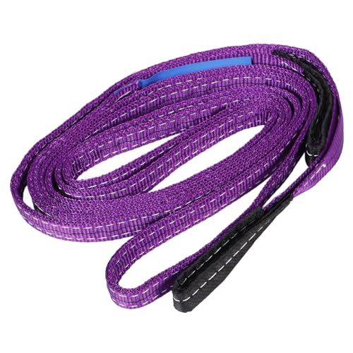 VILLFUL Sling Industrial Lifting Straps Moving Straps Endless Lifting Straps Rigging Straps Webbing Lifting Straps Crane Straps Heavy Duty Lifting Straps Lifting Belt Polyester Purple