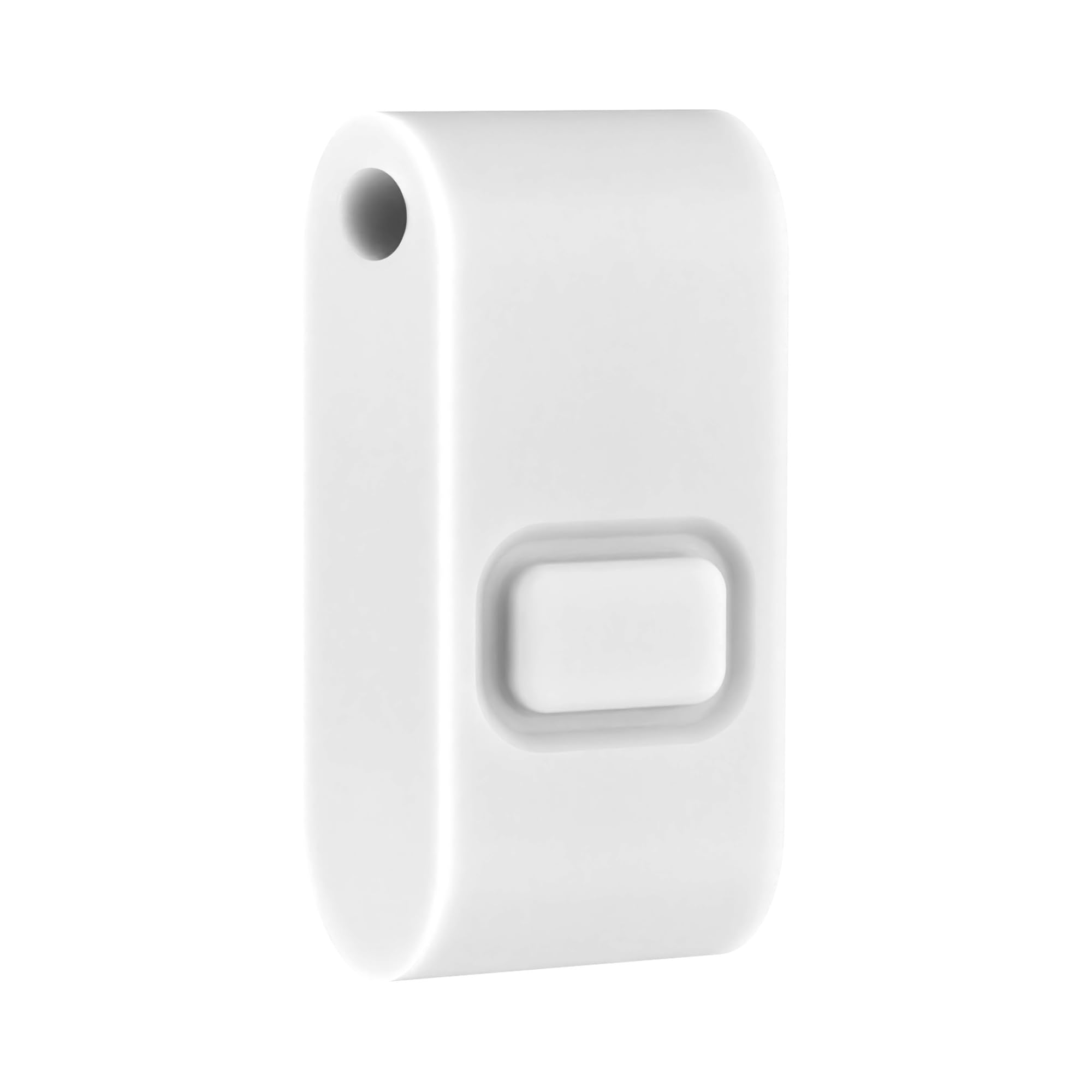 Candeo Kinetic Silicon Fob - 1 Button, White | RF Receiver Modules | Eco Friendly | Battery Free | Wireless Control | Versatile 2 Way System | Kinetic Push Button | Portable Home Control