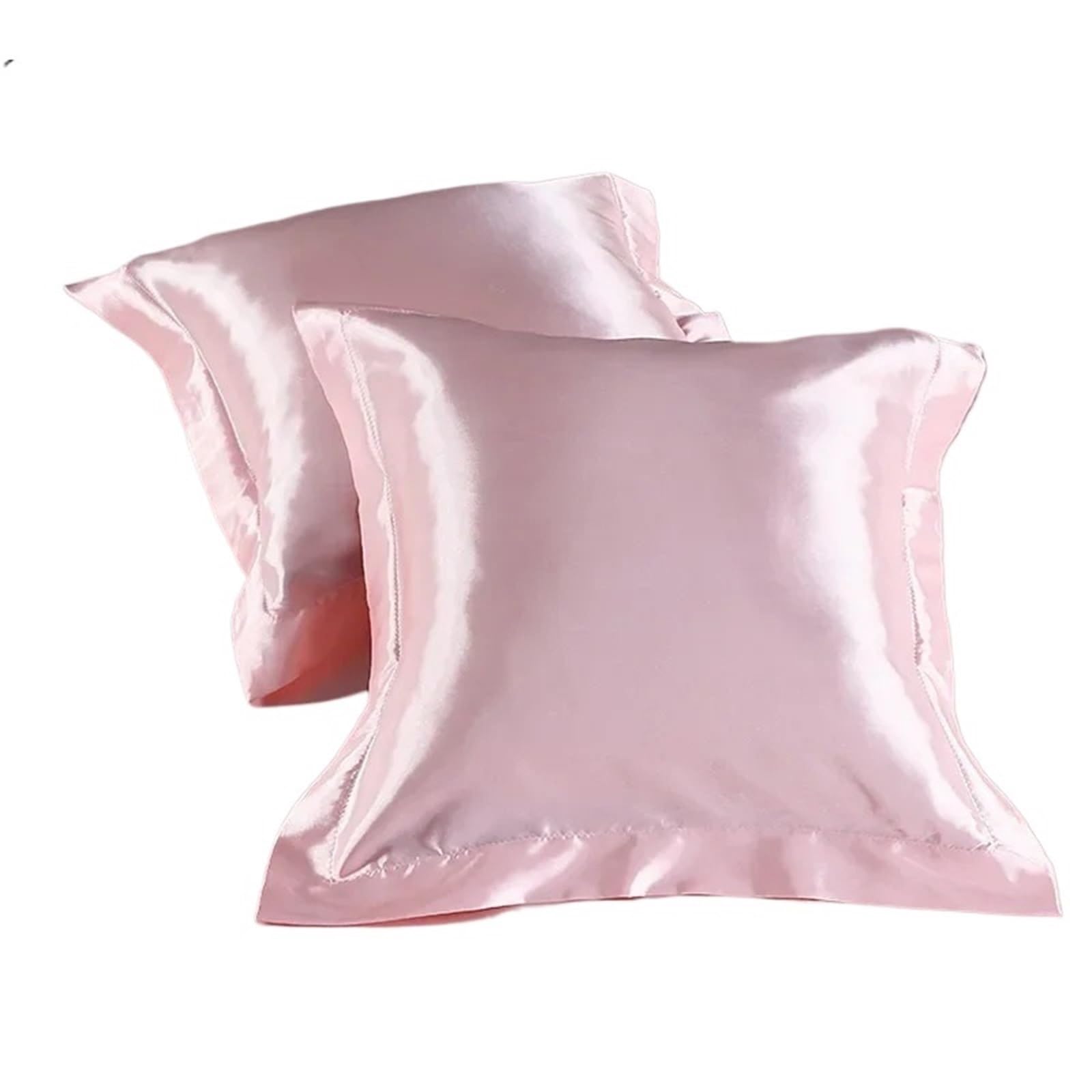 Silk Pillowcase Silk Satin Square Pillowcase Throw Pillow Pillowcase Solid Color Washed Silk Simulation Silk 50x50cm