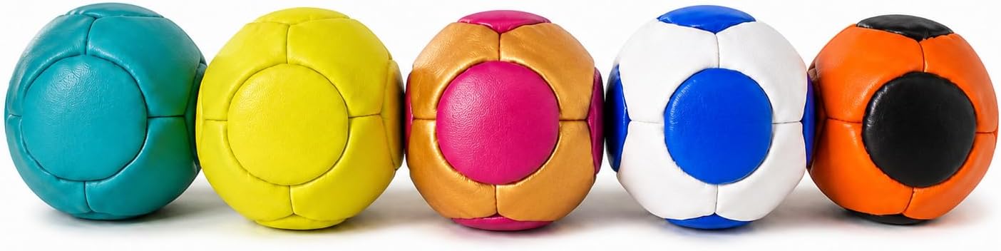 Footbag Set, Durable Soccer-Style Kick Balls & Carry Bag image 2