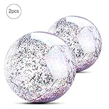 Parts3A Beach Ball for Parties Beach Balls Inflatable 16 inch 24 inch, Holidays - Pool Water Toys(2pc)