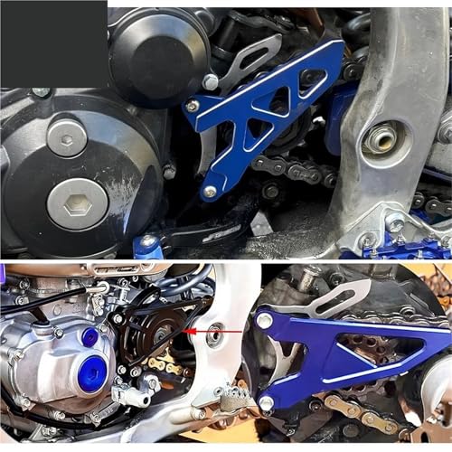 Protector de cadena evita daños en motor de Yamaha YZ450F y WR250F 5
