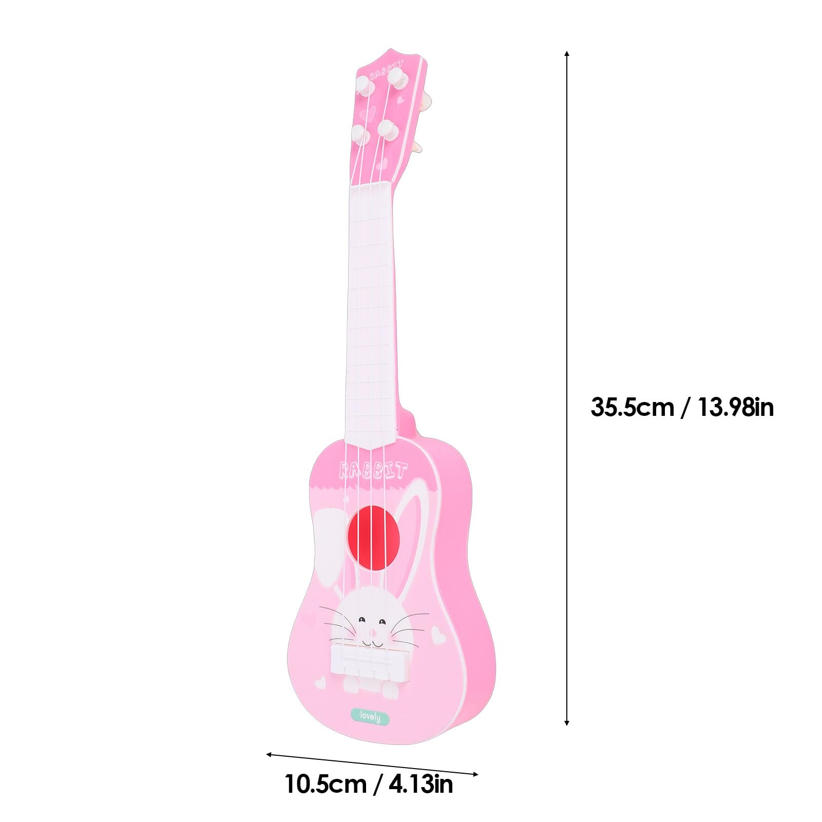 Cryfokt Interactive Ukulele Guitar Toy for Children Cooperative Play Cognitive Development Lightweight Portable (Pink) — view 8