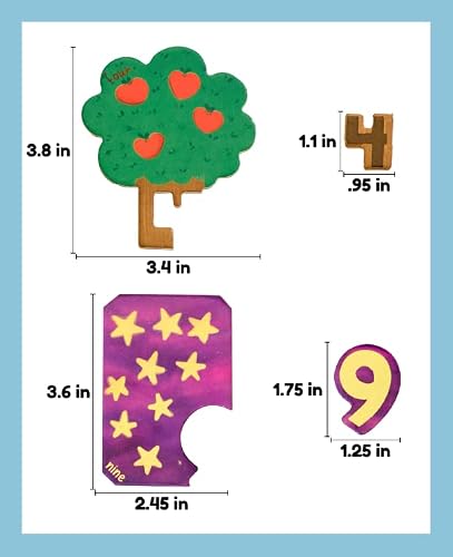 Wooden Matching English Number Magnets For Fridge, Educational Matching Game For Toddlers And Kids 3+ Years Old - Self-Correcting Number Puzzle- Magnetic Learning Toy With Wooden Pieces #TOP3