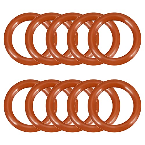 QUARKZMAN 50 Stück Silikon O Ringe Dichtung 13 x 9 x 2mm für Dichtung Wasserhahnschlauch Rot