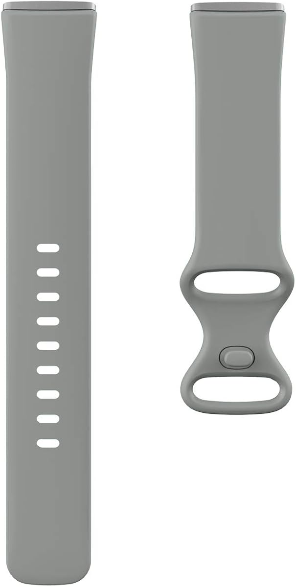KIMILAR 2-Pack Sport Bands Compatible with Fitbit Versa 3 / Fitbit Sense Bands, Large Small Soft TPU Waterproof Breathable Accessories Strap Replacement Wristband