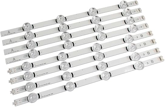 8pcs X LED Backlight Strip Compatible with LG TV 390HVJ01 Lnnotek DRT 3.0 39" 39LB5610 39LB561V 39LB5800 39LB561F DRT3.0 39LB5700 39LB650V