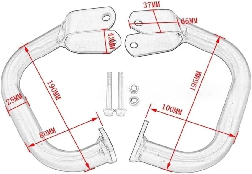 Engine Guard Crash Bars Silver/Black Metal Motorcycle Highway Bumper Engine Guard Crash Bars FOR Magna 750 FOR VF750 1994-2015 Motorbike Crash Bar Bumper