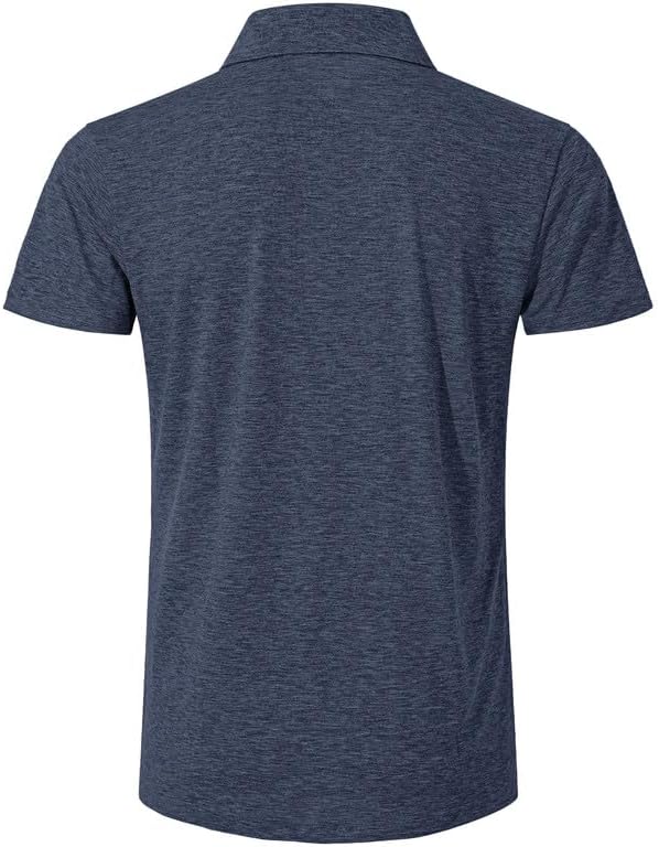 Camisa Polo para Hombre Manga Corta Algodón Azul Talla L miniatura 4
