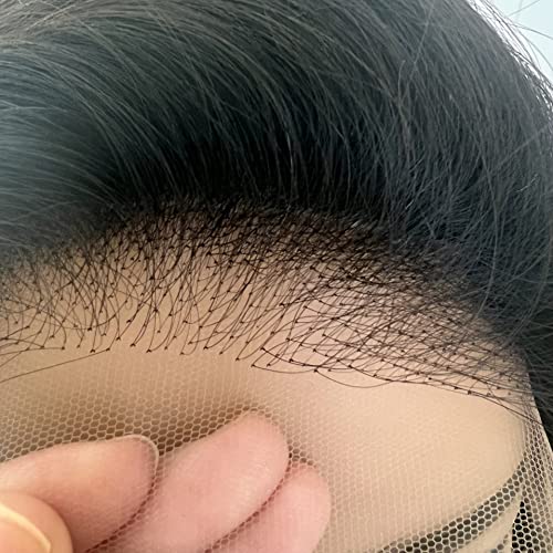 Ruma Hair Hd Lace Frontal Wig Silk Top Lace Front Wig Human Hair Bone Straight Transparent Lace Human Hair Wigs Hd Lace 4X4 Silk Top Wigs (16Inch, 200% Density) #TOP4