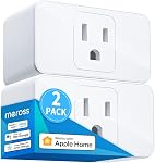 meross Smart Plug 2 Pack, 15A Smart Home WiFi Outlet Works with Apple HomeKit, Alexa and Google Home, 2.4GHz Wi-Fi Only, Remote Control & Timer Function, No Hub Required | Offline Local Control, Work with Smartthings / Google, ETL Certified for Home