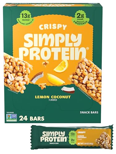 Simply Protein - Lemon Coconut Crispy Bars - Plant Based