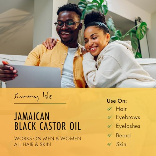 Sunny Isle Jamaican Black Castor Oil 8oz | Original | For Healthy-Looking Hair, Skin, Nails, Eyebrows & Eyelashes | Skin Conditioning - Image 5