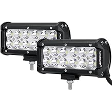 Auxbeam 7" Super Bright LED Spot Light Bar, 36W IP67 Waterproof - Off Road Driving Light for Trucks, 4x4, Military, Boating, Farming & Heavy Equipment