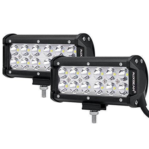 Auxbeam 7" Super Bright LED Spot Light Bar, 36W IP67 Waterproof - Off Road Driving Light for Trucks, 4x4, Military, Boating, Farming & Heavy Equipment 7 Inch
